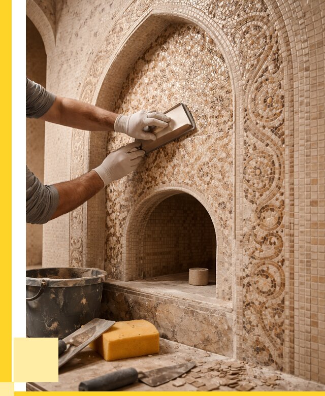 Мозаика для хамама в Мурманске под ключ от 5141 р. | ЭриданМрм