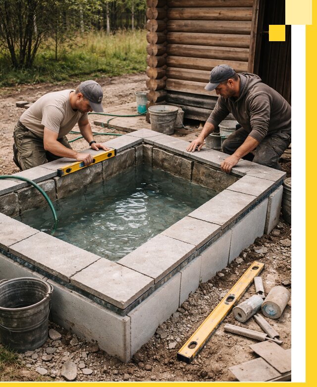 Изготовление и установка холодных купелей под ключ в Мурманске